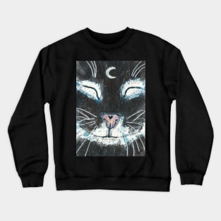 cat face  art Crewneck Sweatshirt